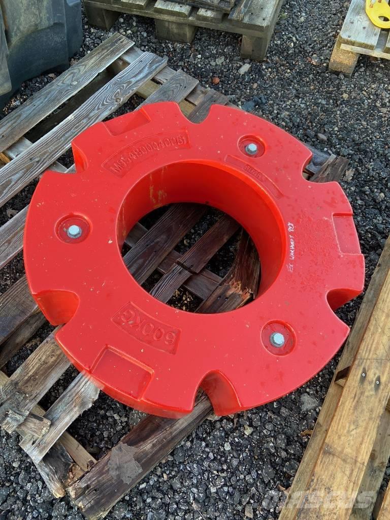 Fendt 2 x 600kg Rear Wheel Weights Tyres, wheels and rims