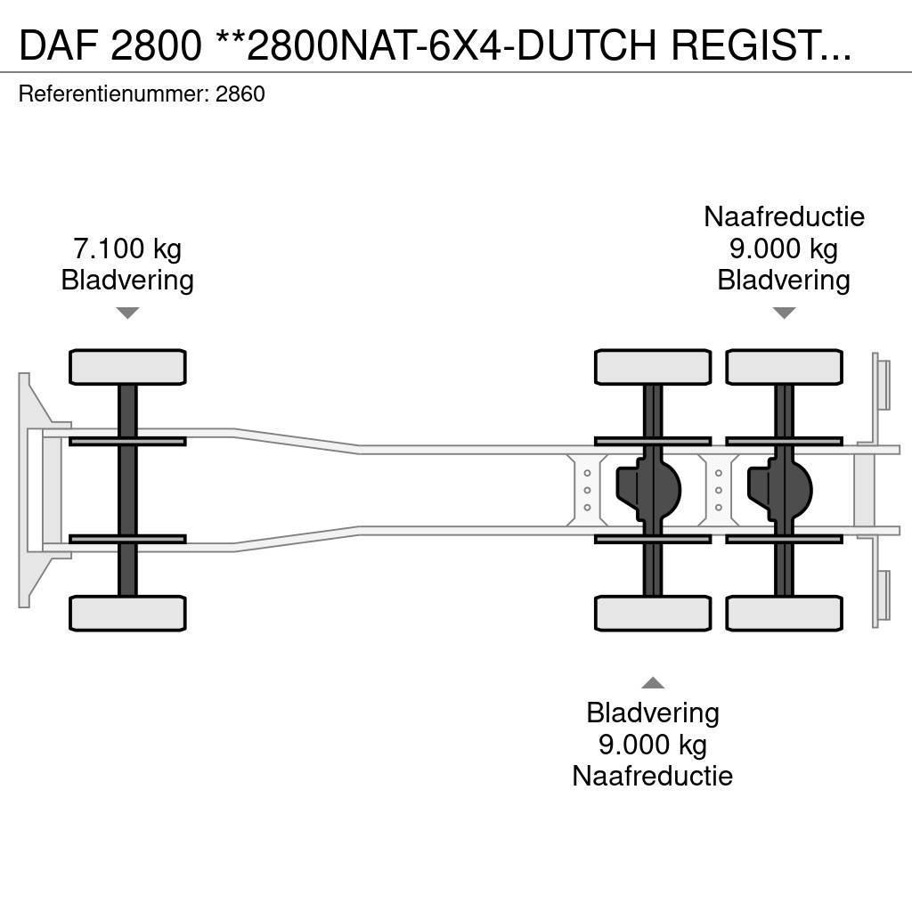 DAF 2800 **2800NAT-6X4-DUTCH REGISTRATION** Chassis Cab trucks