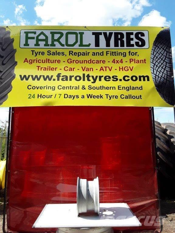  Misc. Silver trailer rim Tyres, wheels and rims