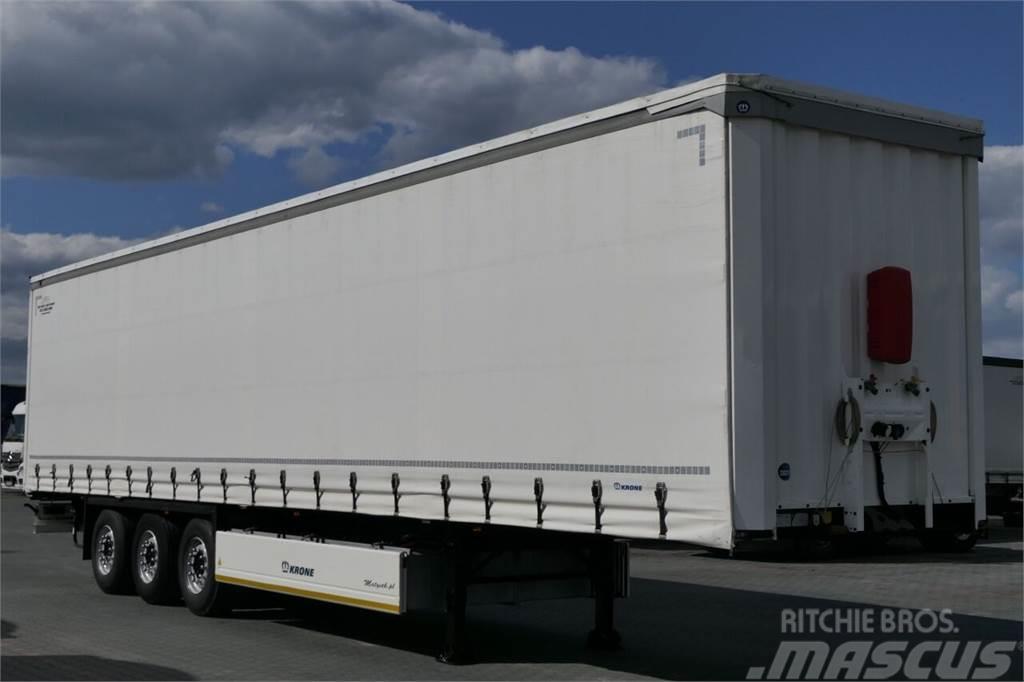 Krone FIRANKA / 2021 ROK / PALECIARA / 2 osie podnoszone Curtainsider semi-trailers