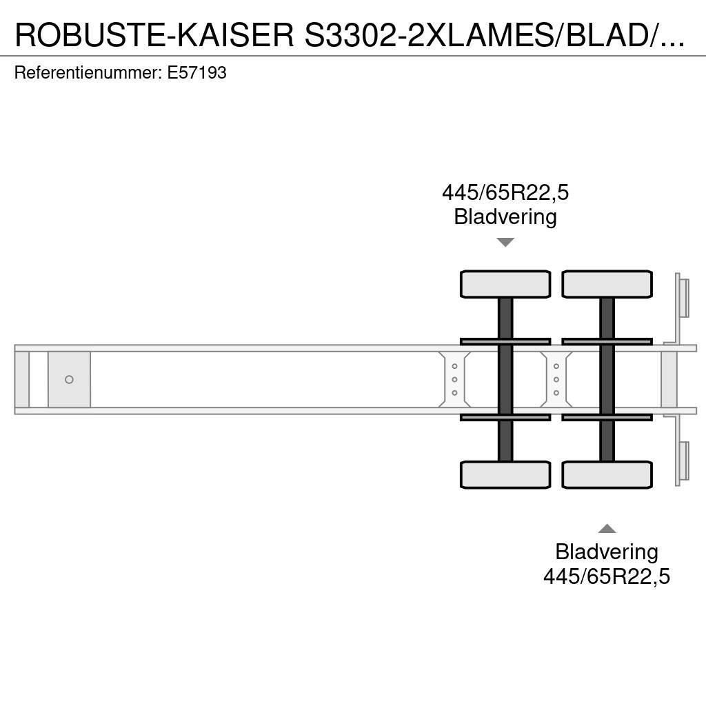  Robuste-Kaiser S3302-2XLAMES/BLAD/SPRING Tipper semi-trailers