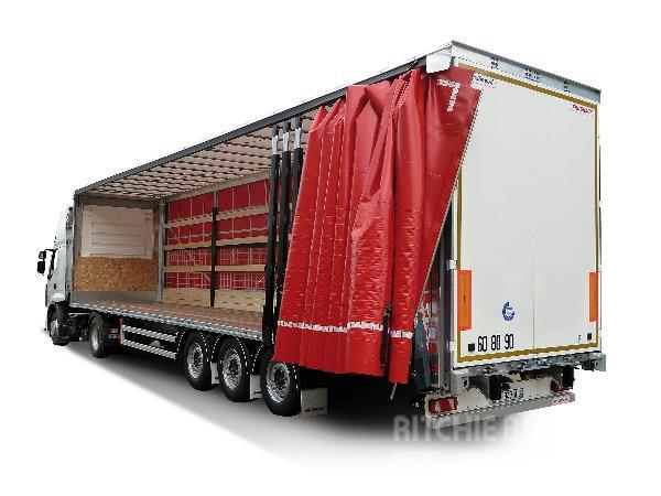 Fruehauf MaxiSpeed Hydraulisk överbyggnad Curtainsider semi-trailers