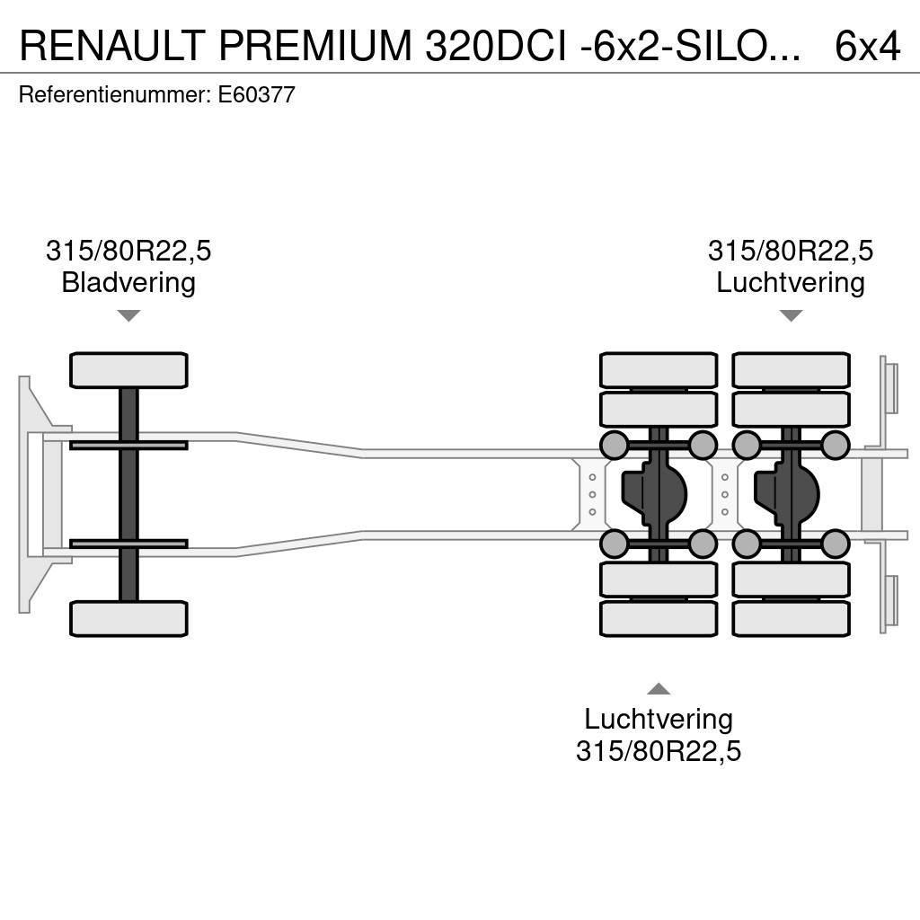 Renault PREMIUM 320DCI -6x2-SILO 7 COMP. Tanker trucks