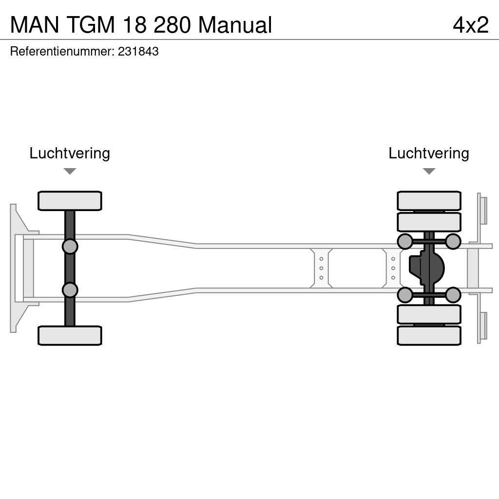 MAN TGM 18 280 Manual Cable lift demountable trucks