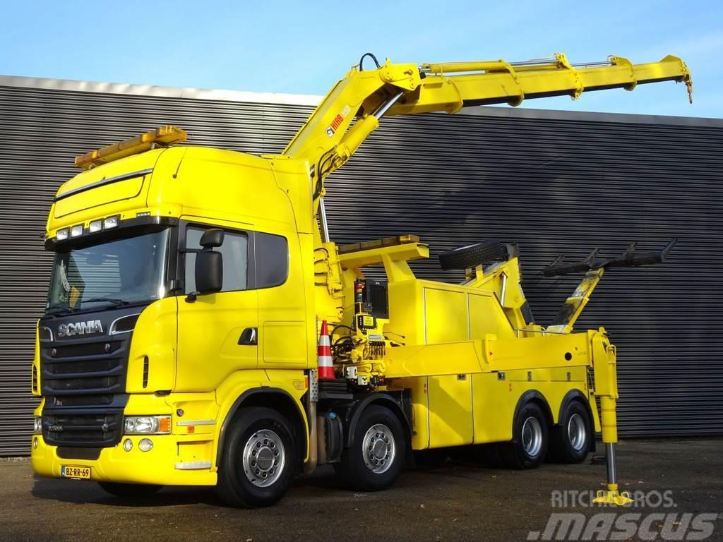 Scania R500 8x4 / ABSCHLEPP - KRAN / TOW TRUCK - CRANE Crane trucks