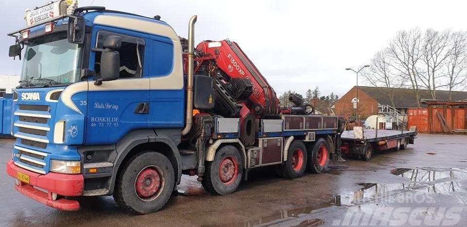 Scania R 480, LB 8X4/FASSI F1500 Crane trucks