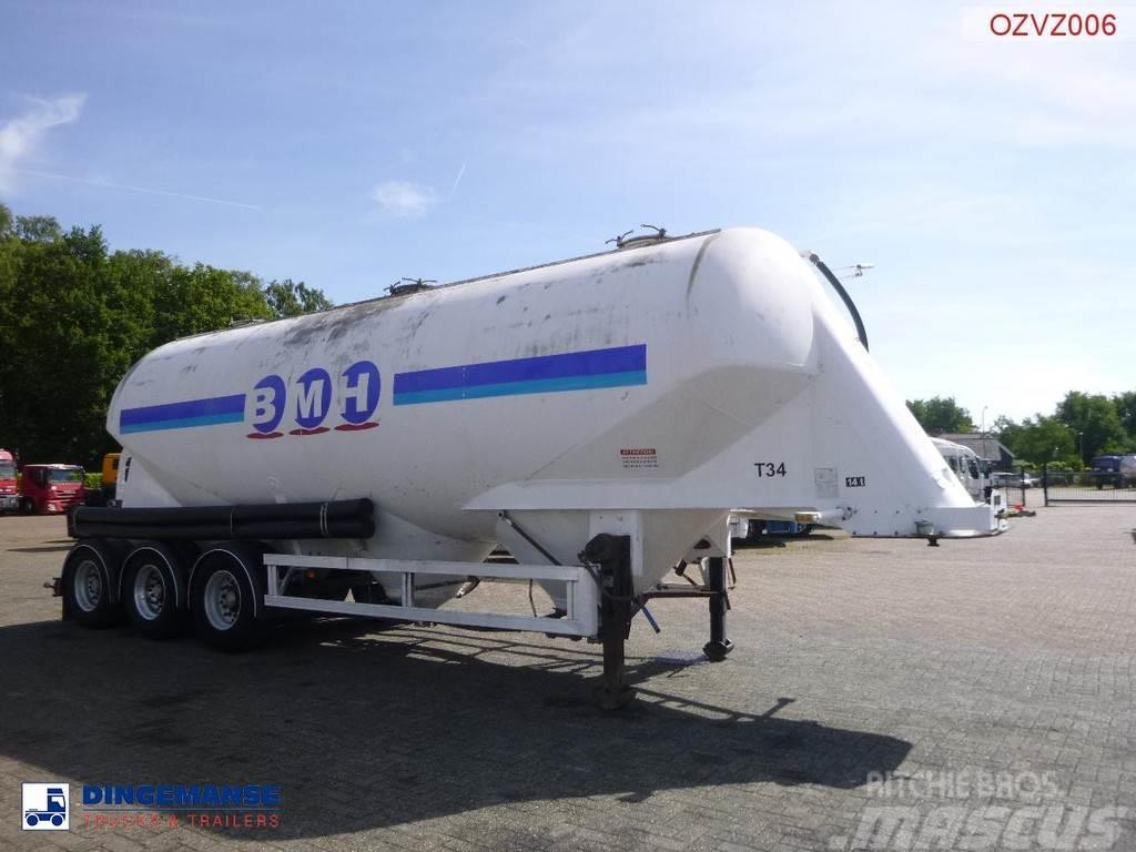 Zvvz Powder tank alu 40 m3 / 1 comp Tanker semi-trailers