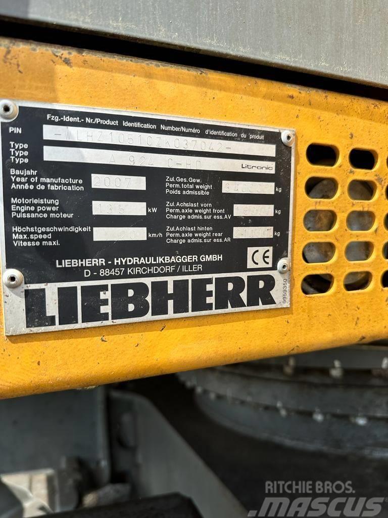 Liebherr A 924C-HD Wheeled excavators