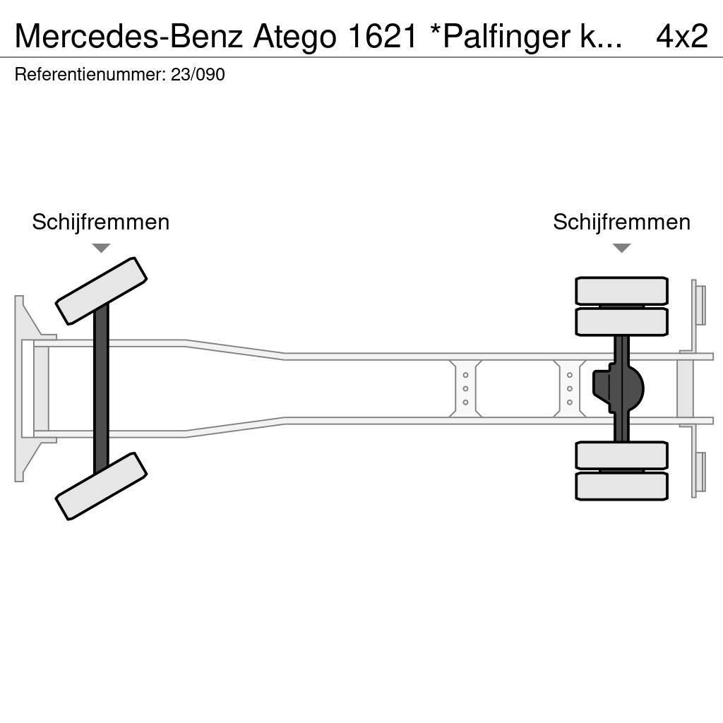 Mercedes-Benz Atego 1621 *Palfinger kraan*Containersysteem*lucht Hook lift trucks