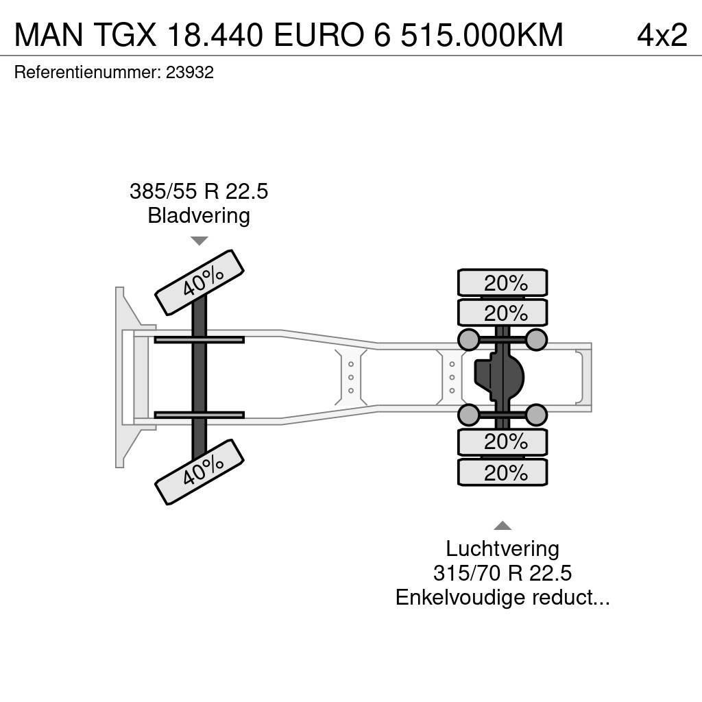 MAN TGX 18.440 EURO 6 515.000KM Tractor Units