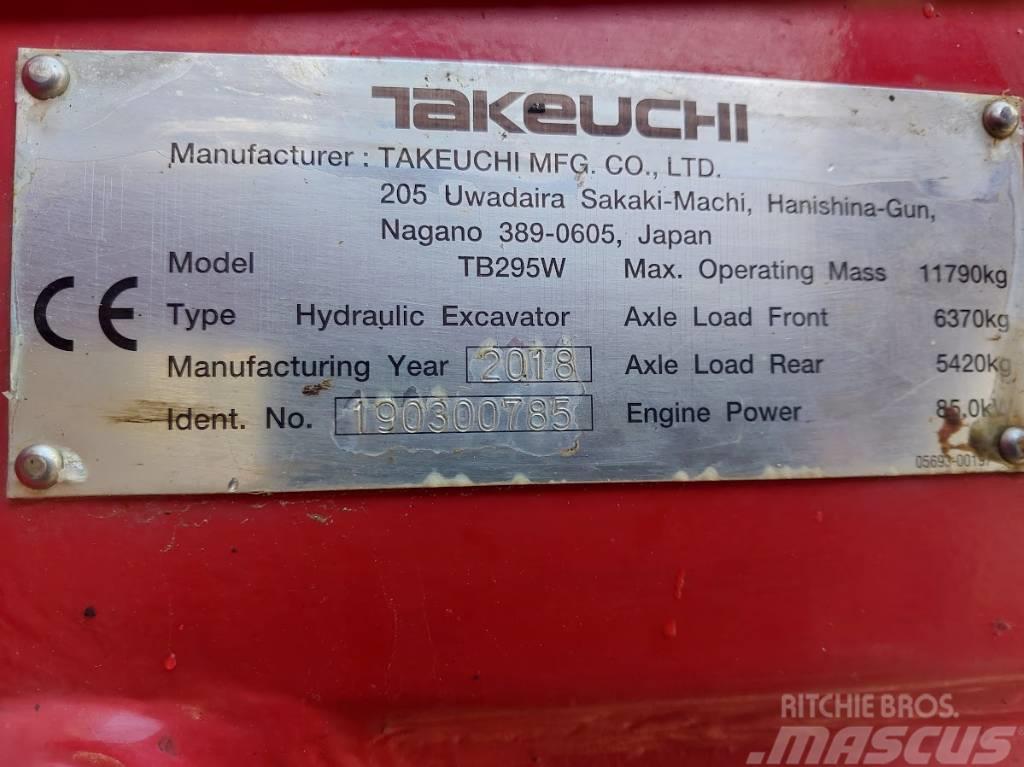 Takeuchi TB295W Wheeled excavators