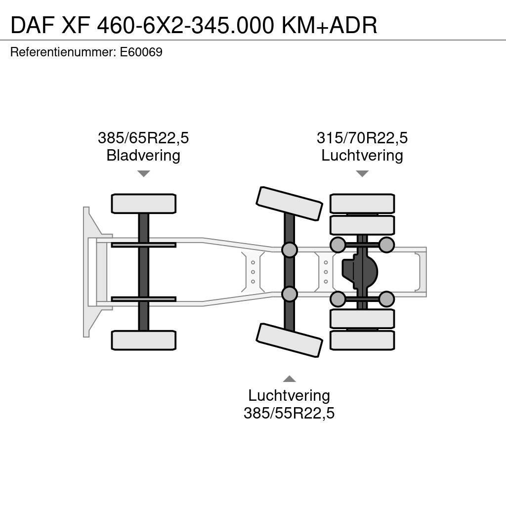 DAF XF 460-6X2-345.000 KM+ADR Tractor Units