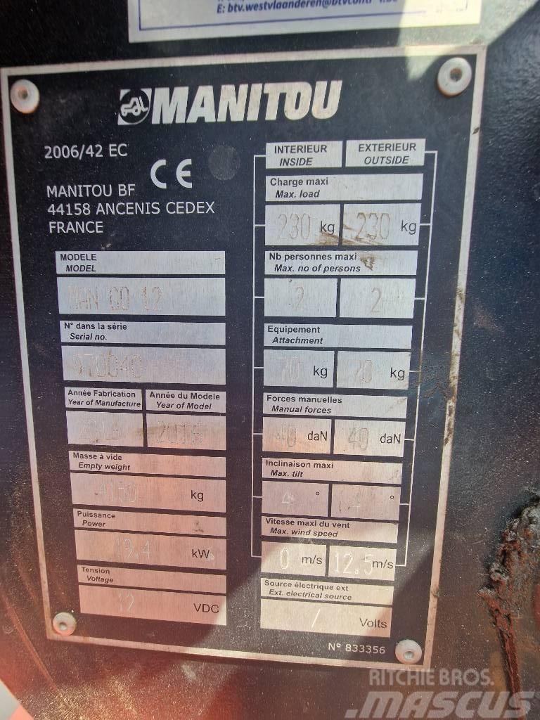 Manitou Mango 12 Articulated boom lifts