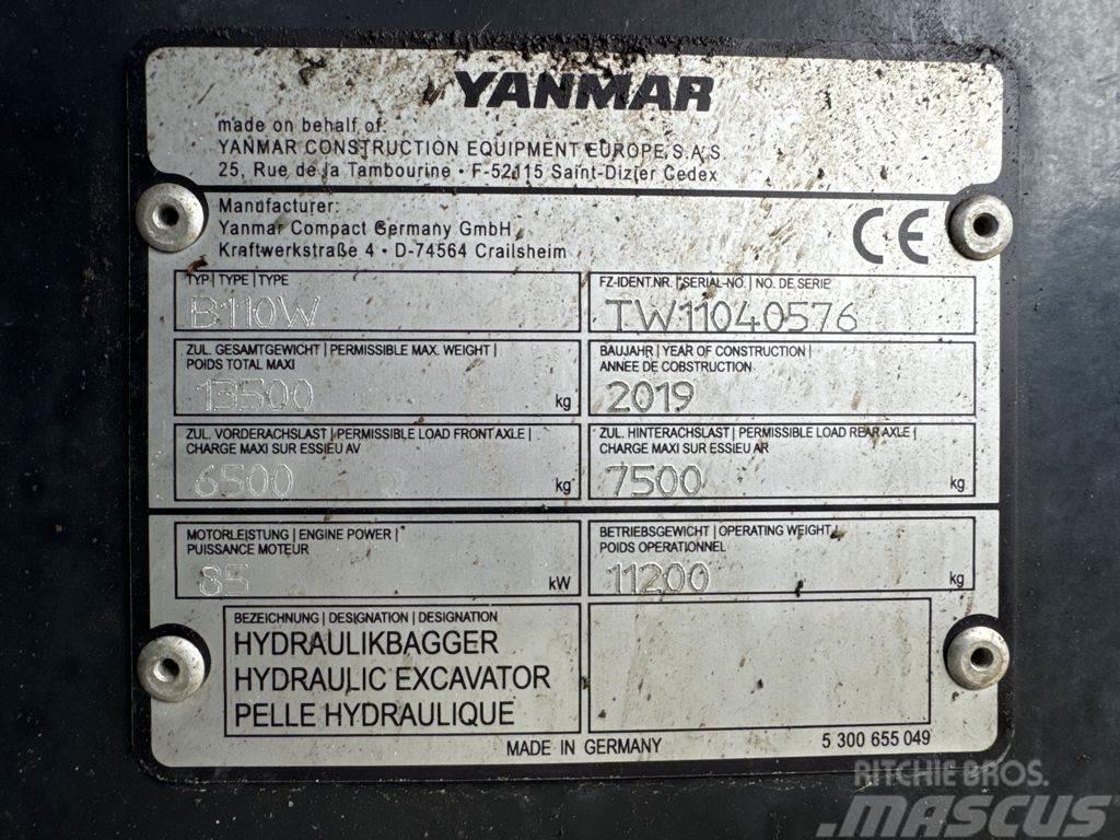 Yanmar YAN B110W Wheeled excavators