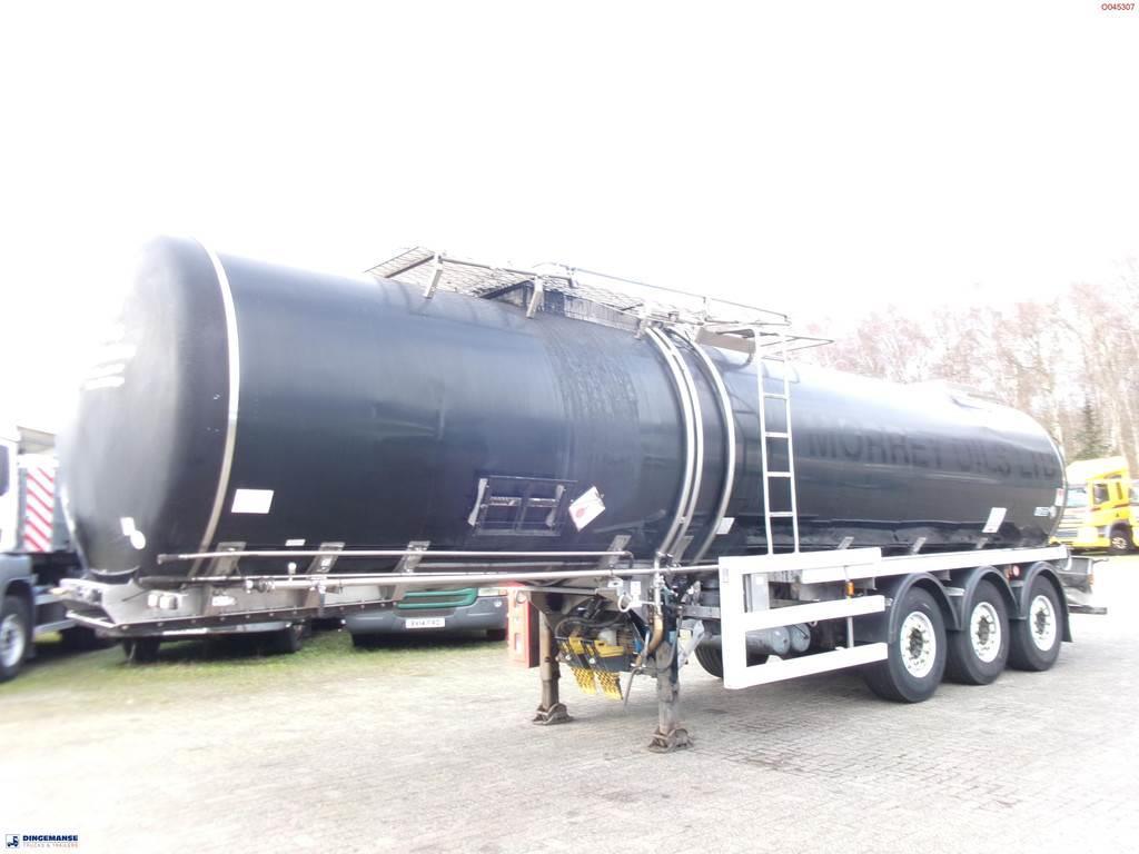 Crossland Bitumen tank inox 33 m3 / 1 comp + compressor + st Tanker semi-trailers