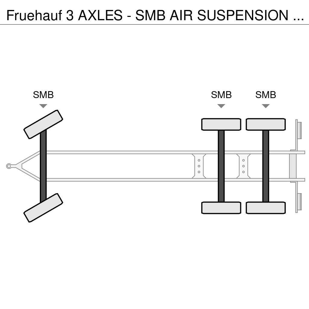 Fruehauf 3 AXLES - SMB AIR SUSPENSION - GOOD STATE Curtainsider trailers