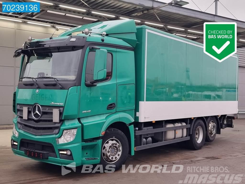 Mercedes-Benz Actros 2542 6X2 Retarder ACC Ladebordwand Liftachs Box body trucks