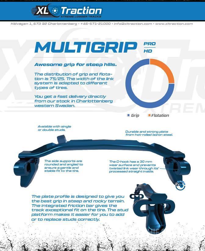XL Tracks UNI + Multigrip 710-26.5" TRS2 /  FKF Tracks, chains and undercarriage