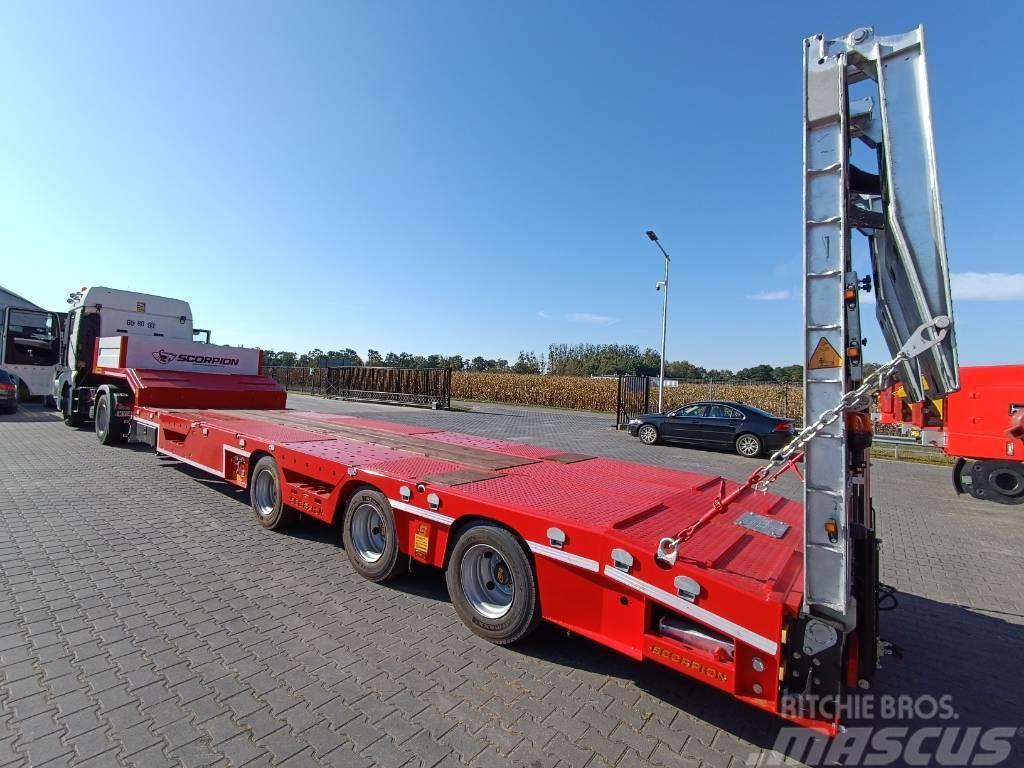  Scorpion 3 osie TRAX Low loader-semi-trailers