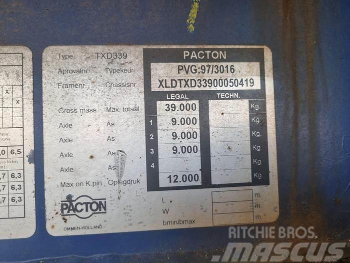 Pacton TXD 339 | Air suspension | BPW ECO P drum Flatbed/Dropside semi-trailers