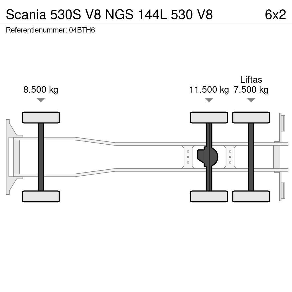 Scania 530S V8 NGS 144L 530 V8 Box body trucks