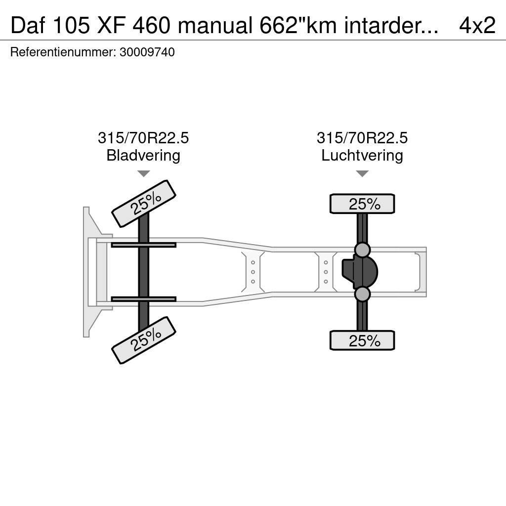 DAF 105 XF 460 manual 662"km intarder hydraulic Tractor Units