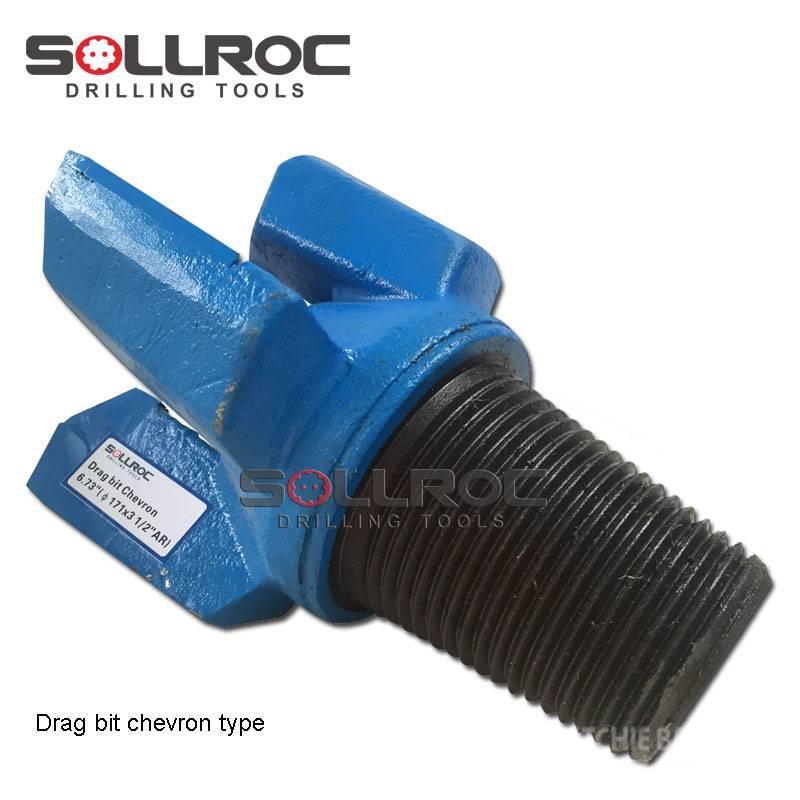 Sollroc chevron drag bit for four wings Drilling equipment accessories and spare parts