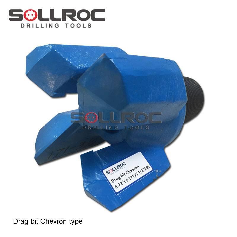 Sollroc chevron drag bit for four wings Drilling equipment accessories and spare parts