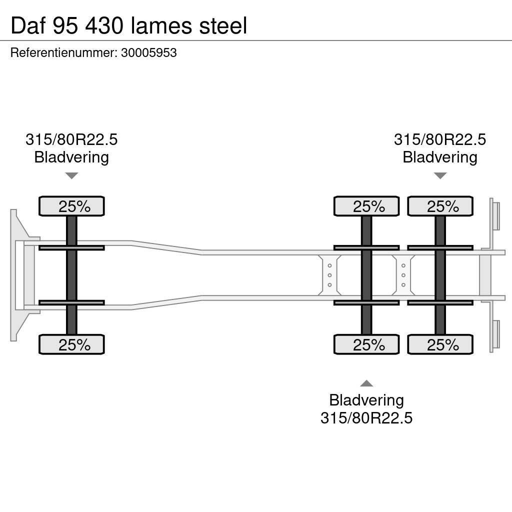 DAF 95 430 lames steel Tipper trucks
