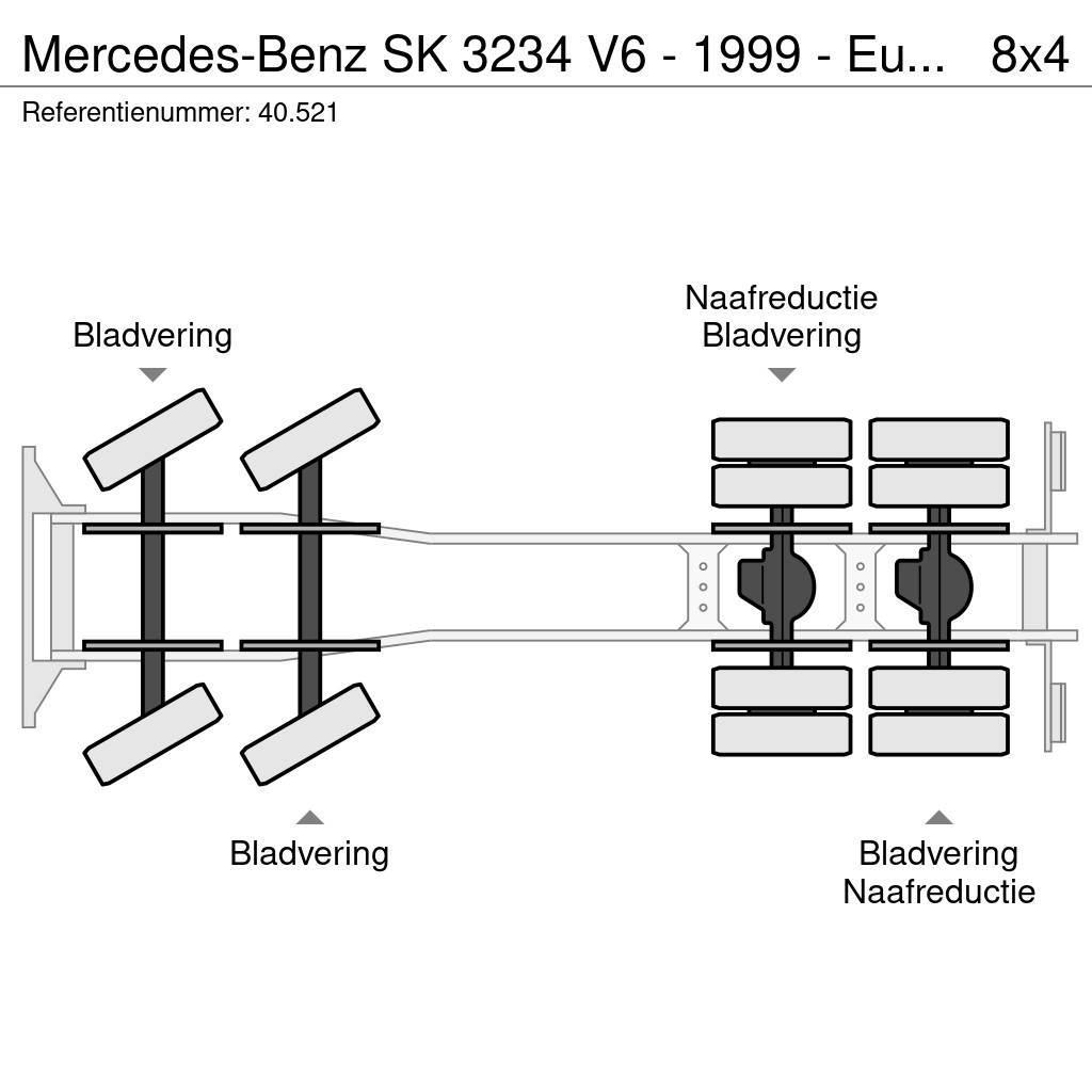 Mercedes-Benz SK 3234 V6 - 1999 - Euro 2 - Big Axles - Full stee Chassis Cab trucks