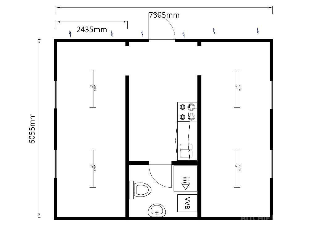  Beg. Bostadsmoduler med kök och toalett Obj 11013 Site Accomodation