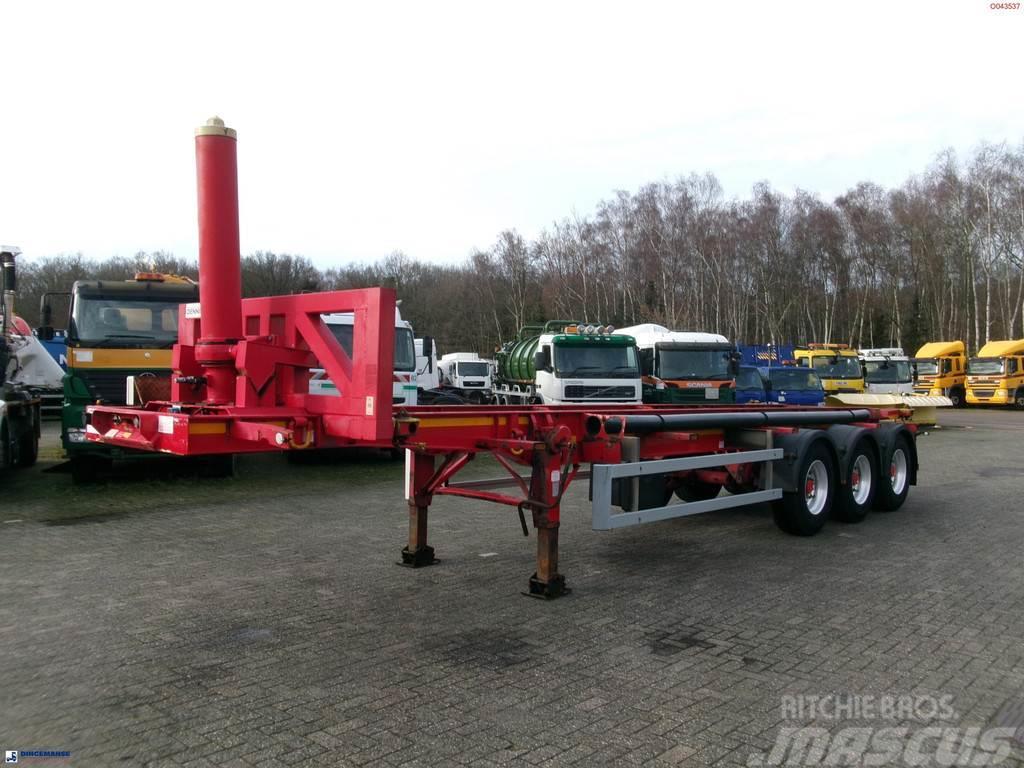 Dennison 3-axle tipping container trailer 30 ft. Tipper semi-trailers