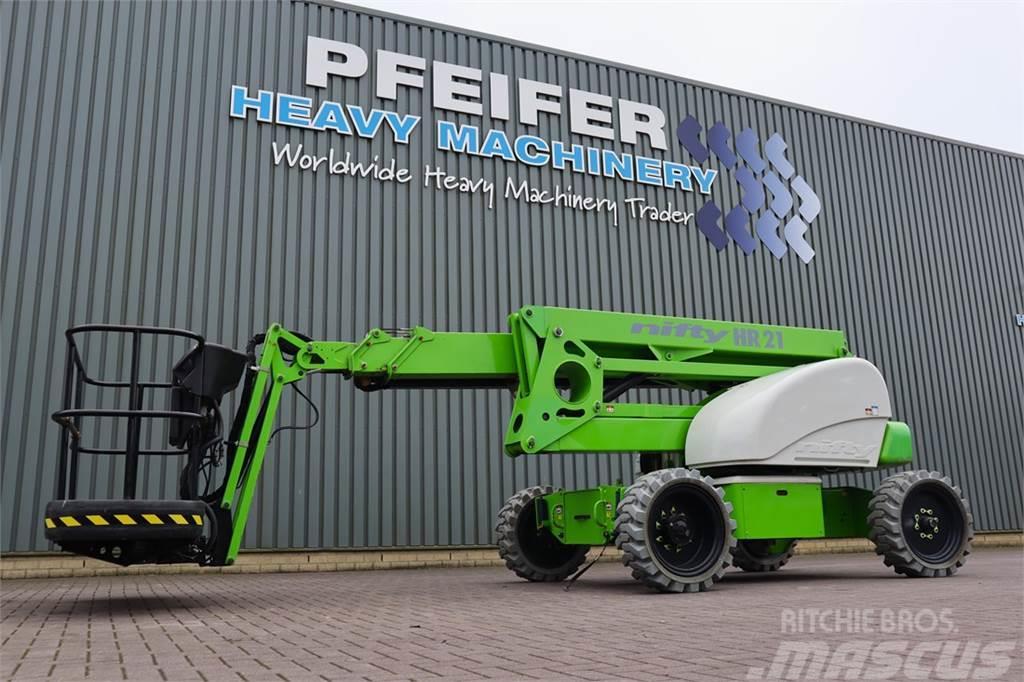 Niftylift HR21E 2WD Electric, 4x2 Drive, 21m Working Height, Articulated boom lifts