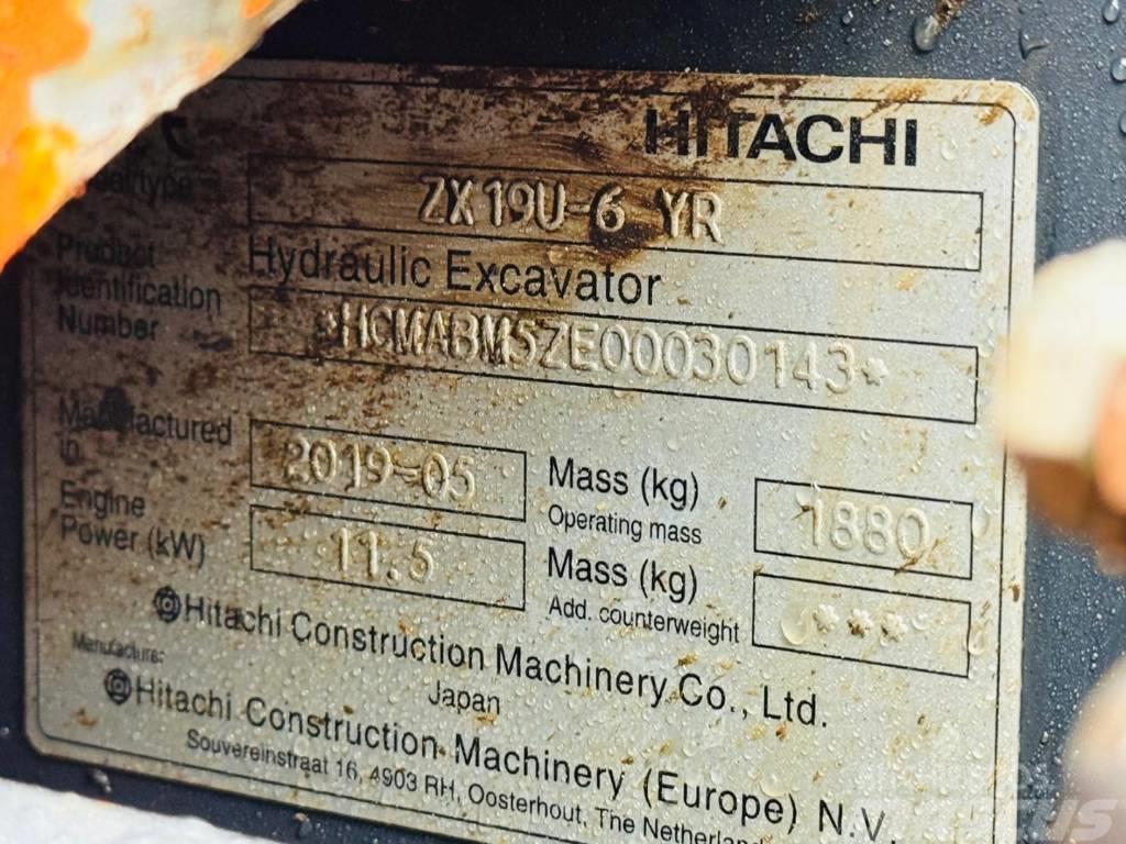 Hitachi ZX 19 U-6 Mini excavators < 7t (Mini diggers)
