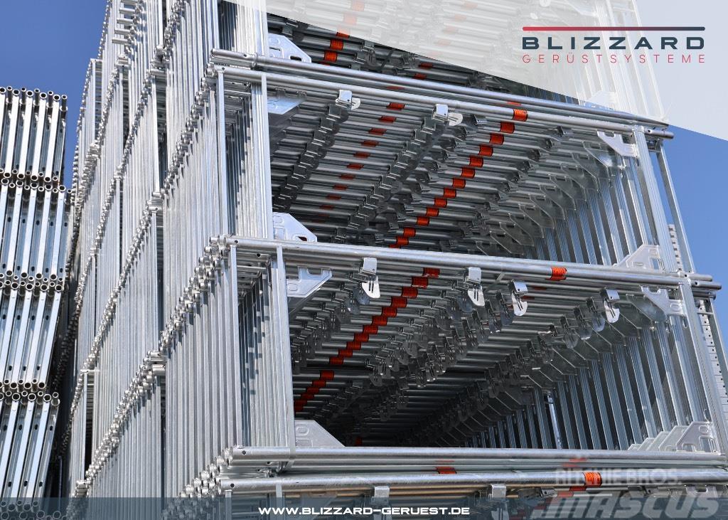  195,25 m² neues Baugerüst aus Stahl + Durchstiege  Scaffolding equipment
