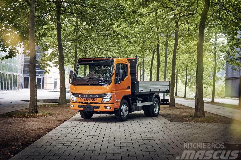 Fuso eCanter 4,25t med 100% eldrift Flatbed / Dropside trucks