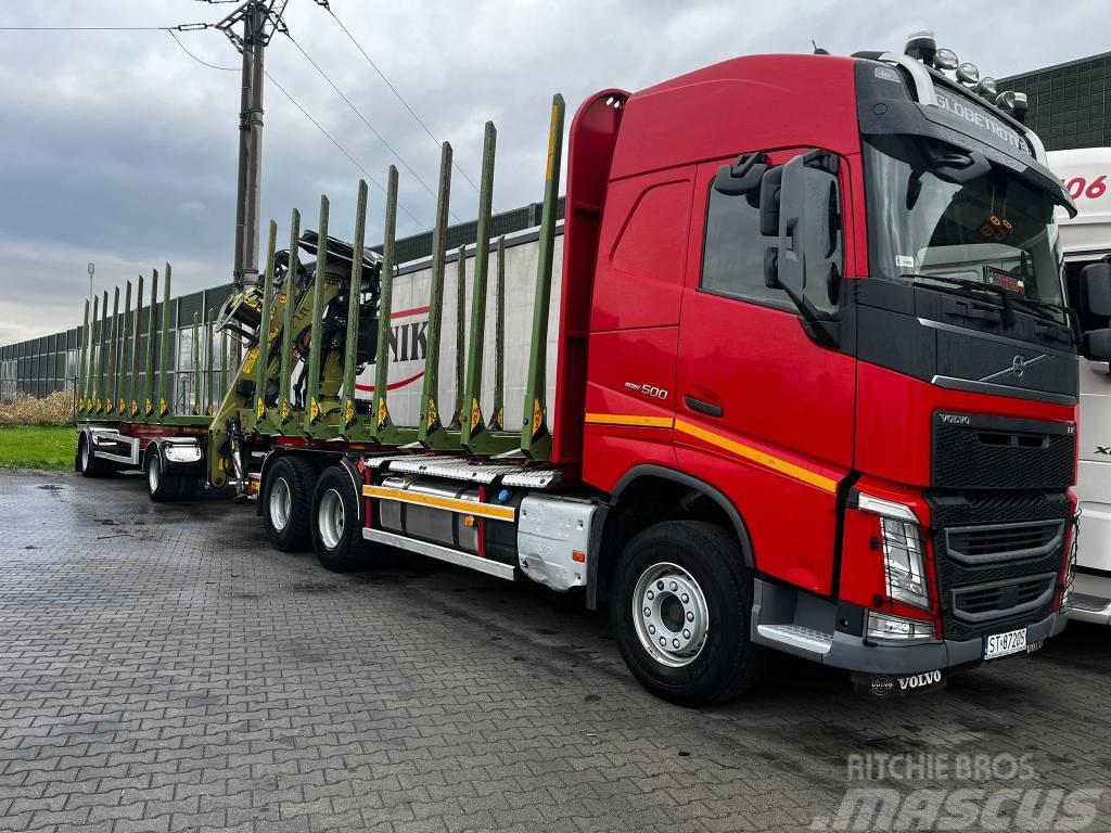 Volvo w zabudowie MHS FH Timber trucks