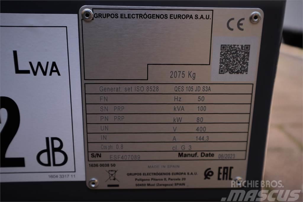 Atlas Copco QES 105 JD S3A ESF Valid inspection, *Guarantee! D Diesel Generators