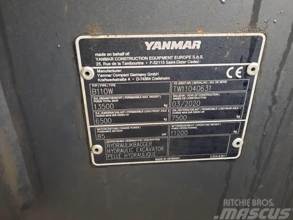 Yanmar B 110 W Wheeled excavators