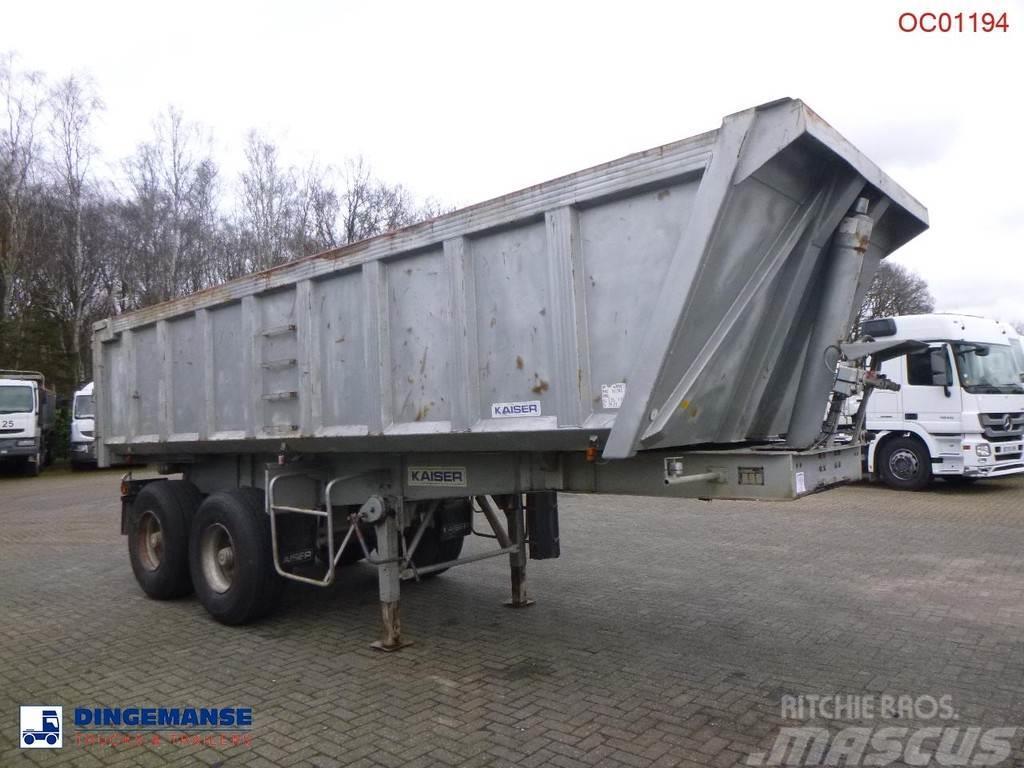 Robuste Kaiser Tipper trailer steel 24 m3 + tarpaulin Tipper semi-trailers