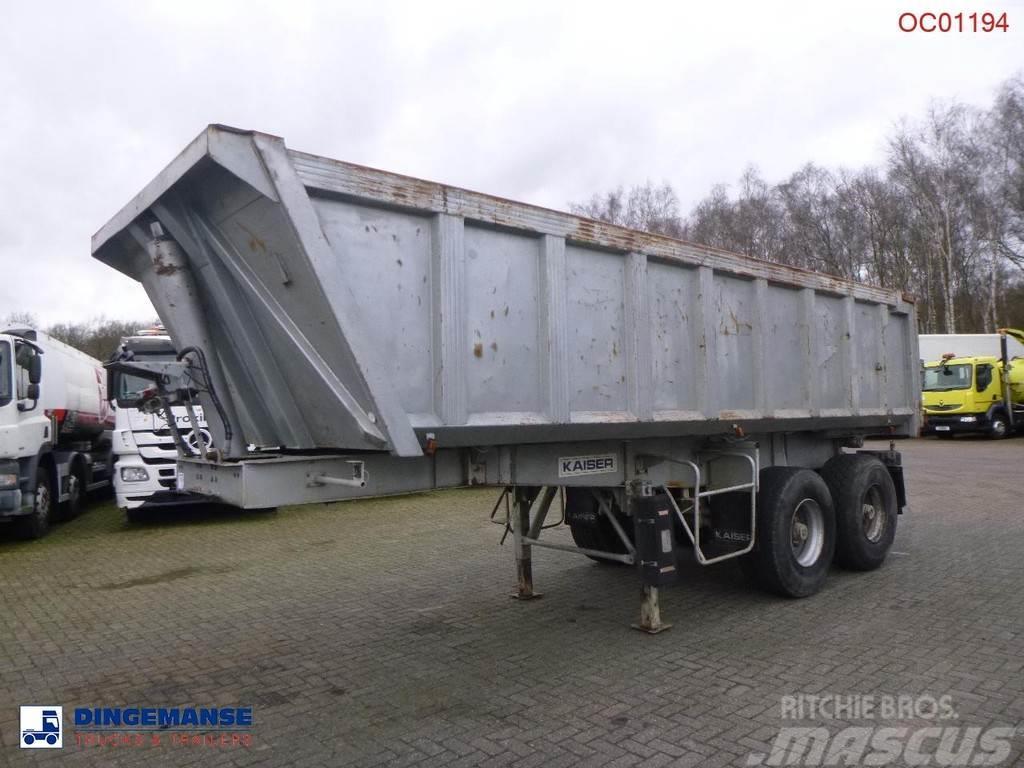 Robuste Kaiser Tipper trailer steel 24 m3 + tarpaulin Tipper semi-trailers