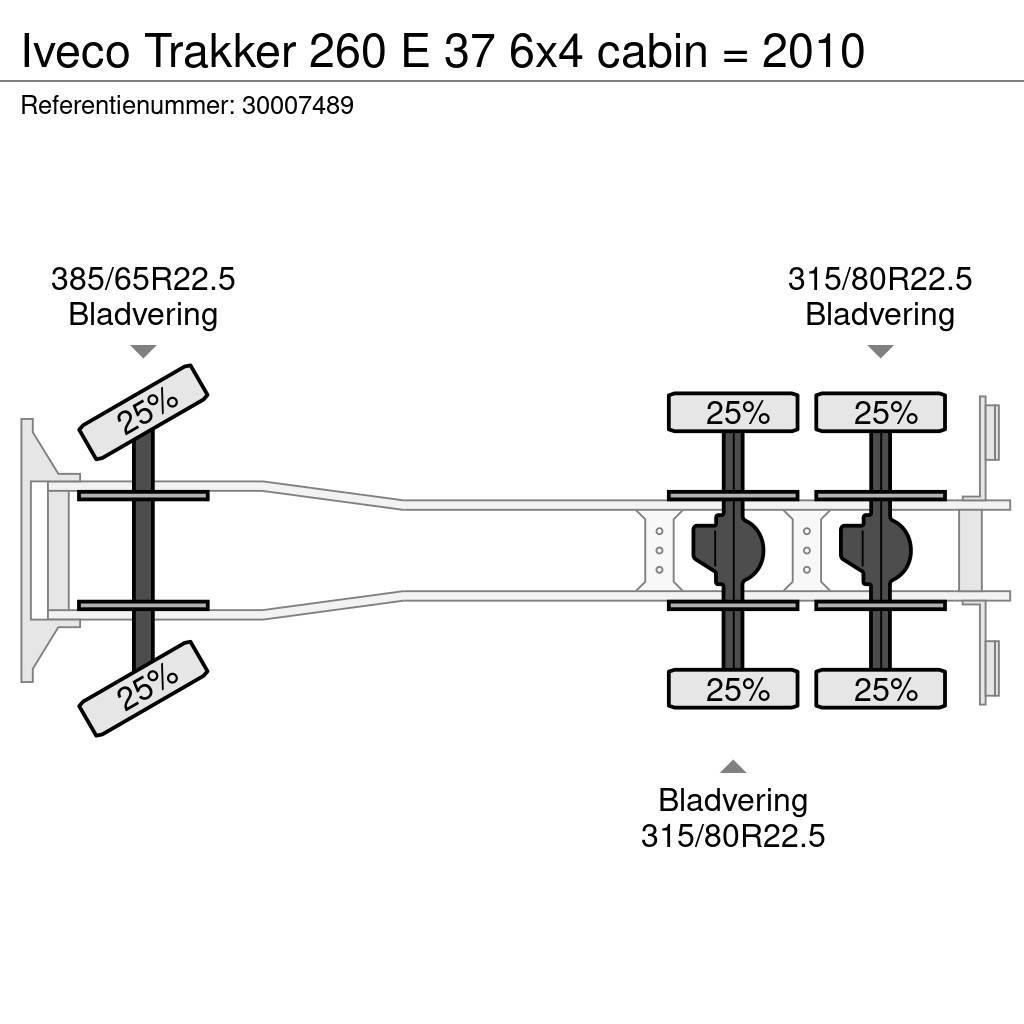 Iveco Trakker 260 E 37 6x4 cabin = 2010 Flatbed / Dropside trucks