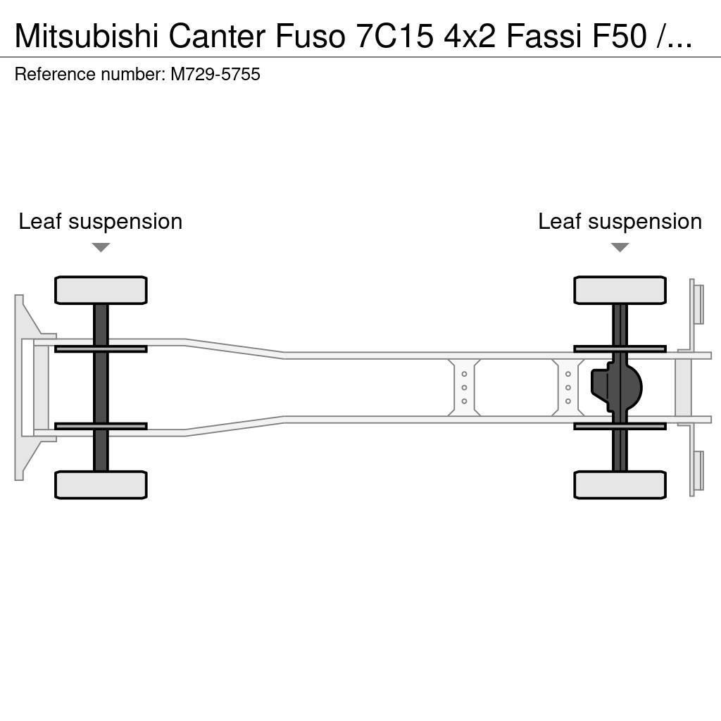 Mitsubishi Canter Fuso 7C15 4x2 Fassi F50 / PLATFORM L=4768 m Crane trucks