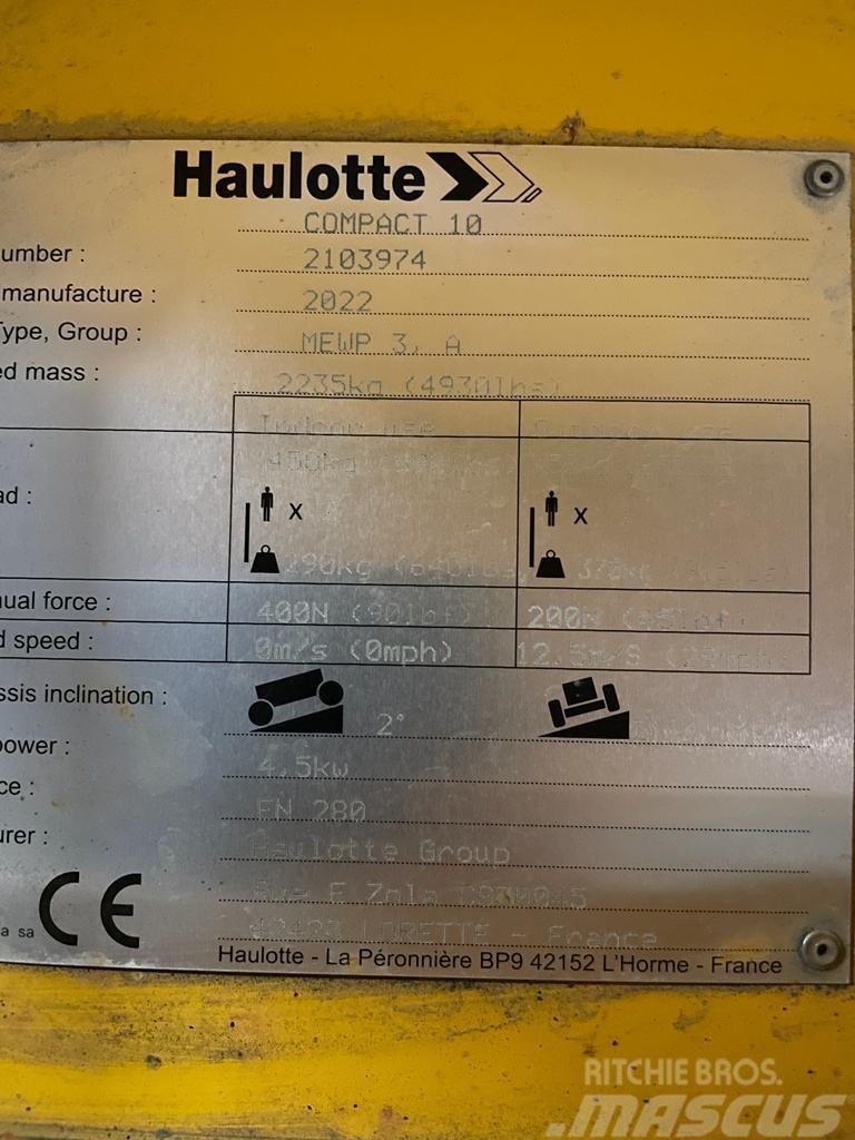 Haulotte Compact 10 Scissor lifts