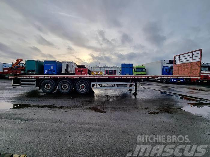 Pacton T3009 3 AXLE FLATBED TRAILER WITH TWISTLOCKS 40 FT Flatbed/Dropside semi-trailers