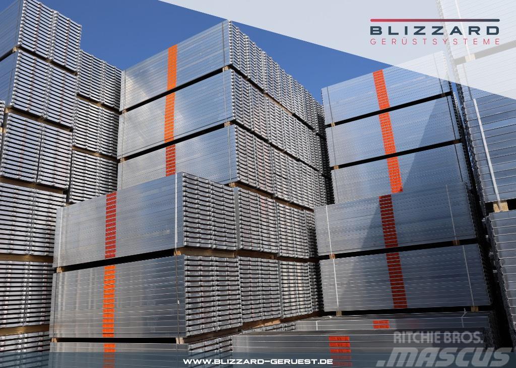  190,69 m² neues Baugerüst mit Alurahmentafeln Bliz Scaffolding equipment