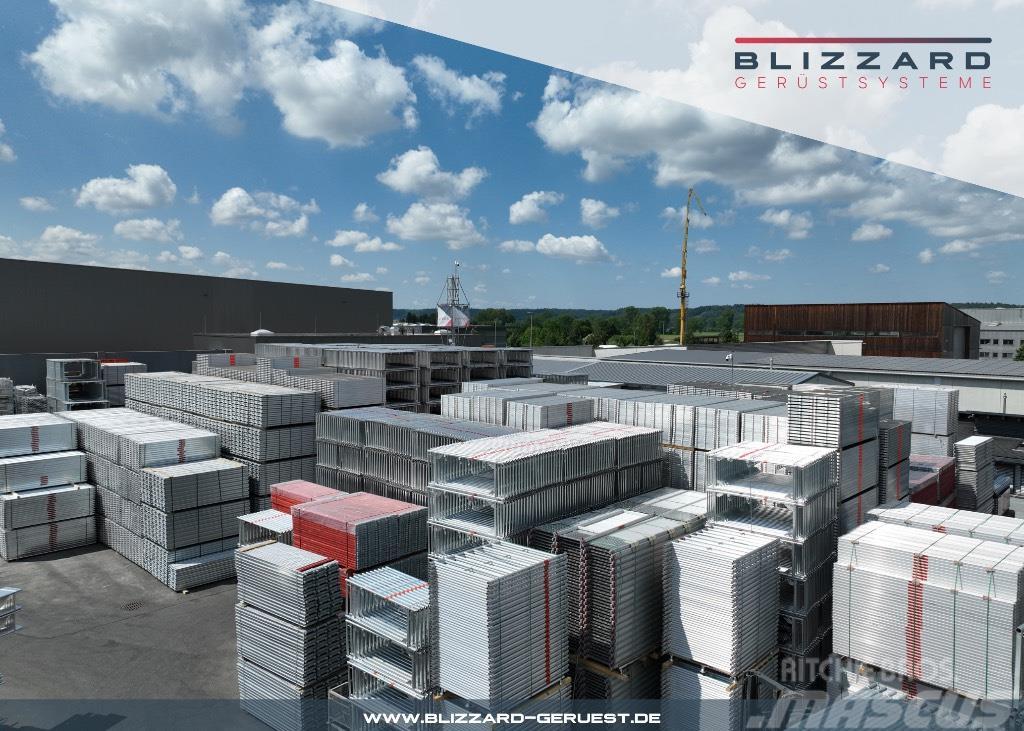  190,69 m² neues Baugerüst mit Alurahmentafeln Bliz Scaffolding equipment