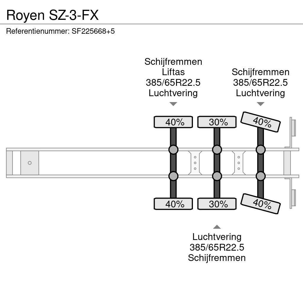  Royen SZ-3-FX Box body semi-trailers