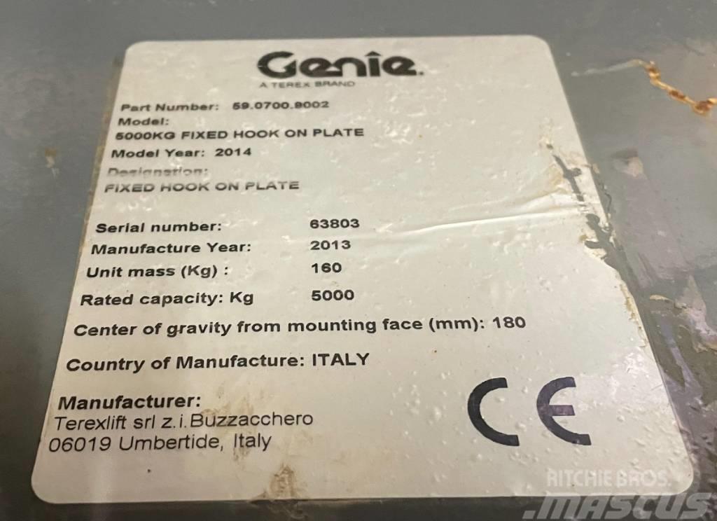 Genie Lasthaken 5t; FIXED HOOK ON PLATE, 59.0700.9002 Other components
