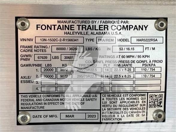 Fontaine REVOLUTION Flatbed/Dropside semi-trailers